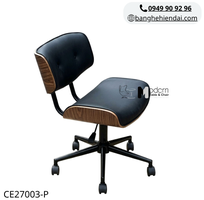 3 Ghế học bài nệm da lưng ốp gỗ CE27003-P tại HCM