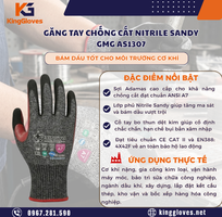 Găng Tay Chống Cắt Nitrile Sandy GMG AS1307