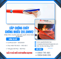 Dây cáp chống cháy chống nhiễu 2x1.5 Altek Kabel sẵn Long An, An Giang, Đồng Tháp