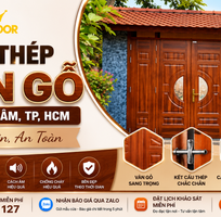 Cửa Thép Vân Gỗ Tại Phú Lâm, TP. HCM   Đẹp, Bền, An Toàn