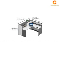 1 Bàn Làm Việc Nhân Viên Gọn Gàng, Hiện Đại