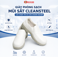 Giày phòng sạch mũi sắt CLEANSTEEL   Bảo vệ an toàn, nâng tầm hiệu suất