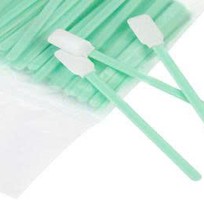 Que lau phòng sạch đầu mút xốp   Giải pháp vệ sinh đầu cắt Laser Fiber hiệu quả