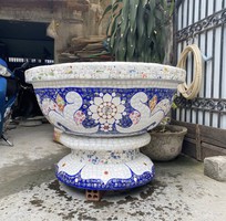 1 Cơ sở chậu hoa Thế Sơn - chậu hoa dán sành sứ - chậu khảm sành - cẩn miễng