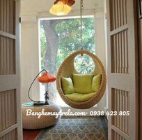 2 Ghế xích đu mây nhựa đan kín