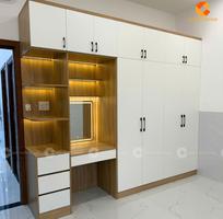 1 Tủ Quần Áo Gỗ Công Nghiệp Kết Hợp Bàn Trang Điểm