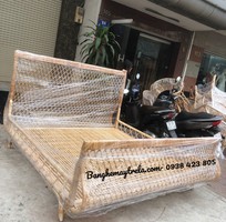Giường ngủ mây tre đan hiện đại
