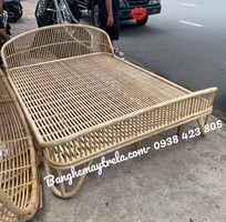 1 Giường ngủ mây tre đan hiện đại