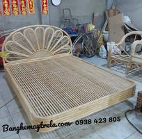 2 Giường ngủ mây tre đan hiện đại