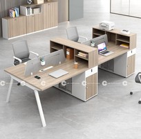 2 Bàn Làm Việc Nhân Viên Gỗ MDF Hiện Đại Sang Trọng