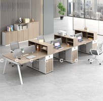 Bàn Làm Việc Nhân Viên Gỗ MDF Hiện Đại Sang Trọng