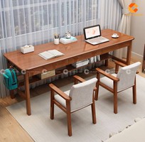 2 Bàn Làm Việc 2 Người Gỗ Tự Nhiên Hiện Đại Rất Được Ưa Chuộng