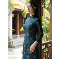 2 Vải Áo Dài Họa Tiết Cổ Điển