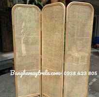 Bình phong mây tự nhiên lưới mắt cáo
