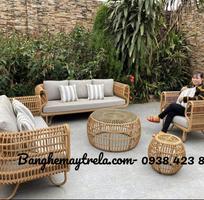 4 Bàn ghế sofa mây nhựa tổ yến