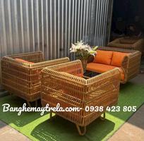 6 Bàn ghế sofa mây nhựa tổ yến