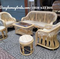 Bàn ghế sofa mây hiện đại