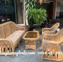 4 Bàn ghế sofa mây hiện đại