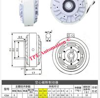 Thắng từ tính trục rỗng FZ12K-1, DC 24V