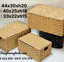 1 Giỏ chữ nhật đựng đồ giả mây