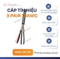 Cáp tín hiệu vặn xoắn 3 Pair 18AWG Altek Kabel