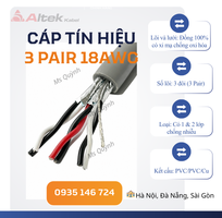 2 Cáp tín hiệu vặn xoắn 3 Pair 18AWG Altek Kabel