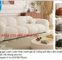 Sofa đẹp phòng khách - sofa lông cừu mềm mại