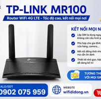 TP-Link MR100: Bộ phát WiFi 4G siêu tốc