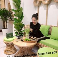 1 Bàn ghế mây tự nhiên cho phòng khách nhỏ