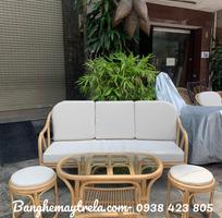 4 Bàn ghế mây tự nhiên cho phòng khách nhỏ
