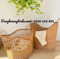 4 Sọt đựng đồ mây tự nhiên hình oval