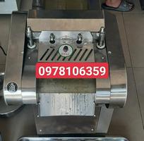 Máy thái tóp mỡ hạt lựu, máy thái da heo chiên giòn, máy thái mỡ liền da