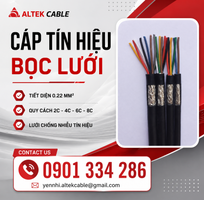 Cáp Tín Hiệu Chống Nhiễu 0.22mm  ALTEK KABEL   Đồng Nguyên Chất 100, Truyền Tín Hiệu Ổn Định