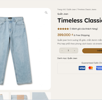 Timeless Classic Jeans   Quần Jean Form Suông Trẻ Trung, Dễ Phối Đồ