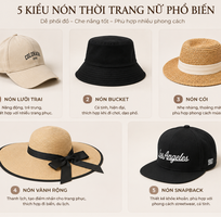 5 kiểu nón thời trang nữ dễ phối đồ