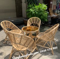 3 Bàn ghế mây uống trà