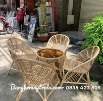 6 Bàn ghế mây uống trà