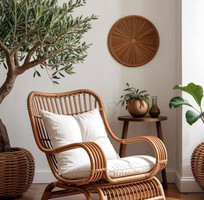 Ghế mây ngồi thư giãn đọc sách