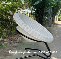 Ghế mây nhựa tròn ban công