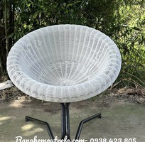 2 Ghế mây nhựa tròn ban công