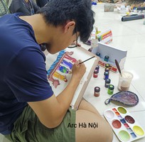 1 Lớp học vẽ ở Bát tràng