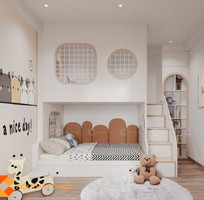 2 Giường Tầng Gỗ Công Nghiệp Hiện Đại Cho Bé