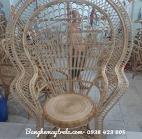 3 Ghế mây tự nhiên đuôi công chụp hình decor