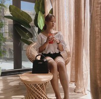 1 Bàn ghế mây cánh sen
