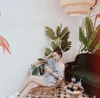 2 Bàn ghế mây cánh sen