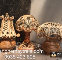 1 Đèn ngủ để bàn mây tre