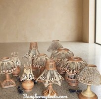 6 Đèn ngủ để bàn mây tre