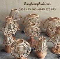 7 Đèn ngủ để bàn mây tre