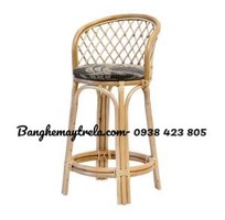 2 Ghế quầy bar cao mây tre