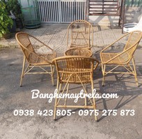 1 Bàn ghế ban công giả mây